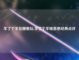 羊了个羊在哪里玩,羊了个羊啥意思经典点评