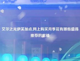 艾尔之光伊芙加点,网上购买月季花有哪些值得推荐的店铺