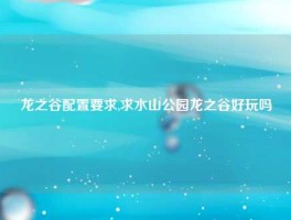 龙之谷配置要求,求水山公园龙之谷好玩吗