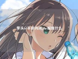 拳头lol手游内测,pbe服是什么