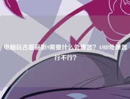 电脑玩古墓丽影9需要什么处理器？AMD处理器行不行？