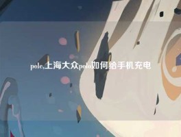 pole,上海大众polo如何给手机充电