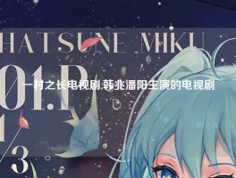 一村之长电视剧,韩兆潘阳主演的电视剧